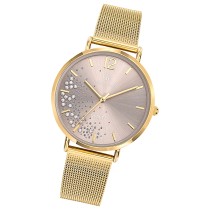Girl Only GO Damen Armbanduhr Mademoiselle Quarz-Uhr Edelstahl gold UGO695354