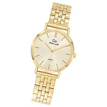Girl Only GO Damen Armbanduhr Mademoiselle Quarz-Uhr Edelstahl gold UGO695377
