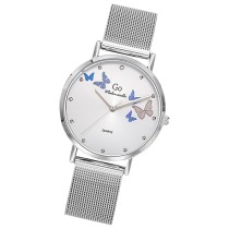 Girl Only GO Damenuhr Analog Quarzuhr mit Edelstahlarmband silber UGO695394