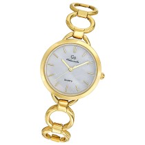 Girl Only GO Damen Armbanduhr Mademoiselle Quarz-Uhr Metall gold UGO695460