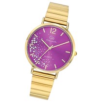 Girl Only GO Damen Armbanduhr Mademoiselle Quarz-Uhr Edelstahl gold UGO695498