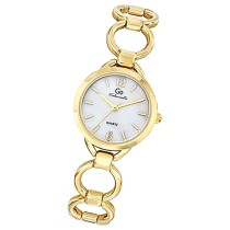 Girl Only GO Damen Armbanduhr Mademoiselle Quarz-Uhr Metall gold UGO695521