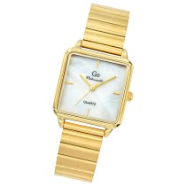 Girl Only GO Damen Armbanduhr Mademoiselle Quarz-Uhr Edelstahl gold UGO695537