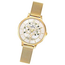 Girl Only GO Damen Armbanduhr Mademoiselle Quarz-Uhr Edelstahl gold UGO695571