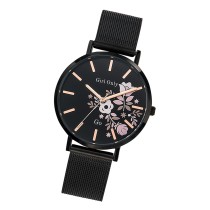 Girl Only GO Damenuhr Analog Quarzuhr mit Edelstahlarmband schwarz UGO695912
