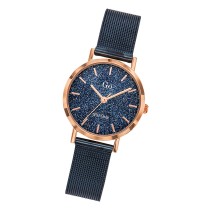 Girl Only Damen Armbanduhr GO 695948 Analog Quarz Uhr Edelstahl blau UGO695948