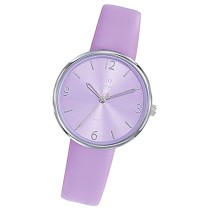 Girl Only GO Damen Armbanduhr Mademoiselle Quarz-Uhr Leder lila UGO699340