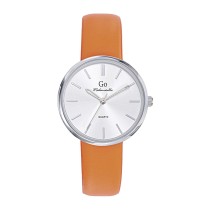 Girl Only GO Damen Armbanduhr Mademoiselle Quarz-Uhr Leder orange UGO699345