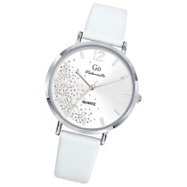 Girl Only GO Damen Armbanduhr Mademoiselle Quarz-Uhr Leder weiß UGO699354