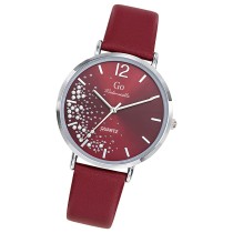 Girl Only GO Damen Armbanduhr Mademoiselle Quarz-Uhr Leder rot UGO699356