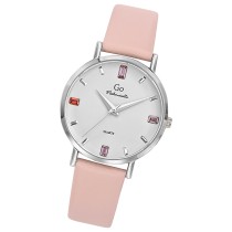 Girl Only GO Damen Armbanduhr Mademoiselle Quarz-Uhr Leder pink UGO699420