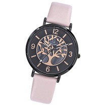 Girl Only GO Damen Armbanduhr Mademoiselle Quarz-Uhr Leder pink UGO699481
