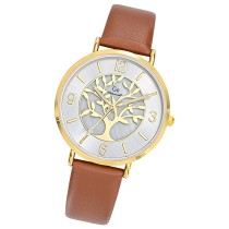 Girl Only GO Damen Armbanduhr Mademoiselle Quarz-Uhr Leder braun UGO699504