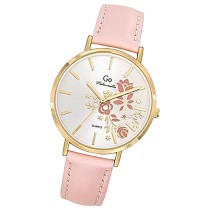 Girl Only GO Damen Armbanduhr Mademoiselle Quarz-Uhr Leder Rosa UGO699576