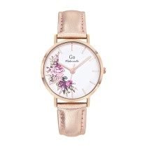 Girl Only GO Damen Armbanduhr Mademoiselle Quarz-Uhr Leder rosegold UGO699594