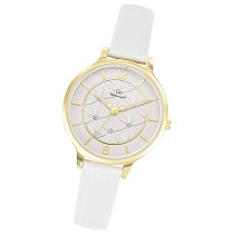 Girl Only GO Damen Armbanduhr Mademoiselle Quarz-Uhr Leder weiß UGO699597