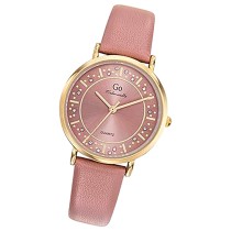 Girl Only GO Damen Armbanduhr Mademoiselle Quarz-Uhr Leder rosa UGO699602
