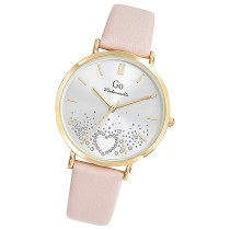 Girl Only GO Damen Armbanduhr Mademoiselle Quarz-Uhr Leder rosa UGO699624
