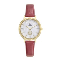 Girl Only GO Damen Armbanduhr Mademoiselle Quarz-Uhr Leder rot UGO699655