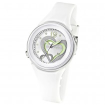 CALYPSO Damen-Armbanduhr Fashion analog Quarz-Uhr PU weiß UK5576/1