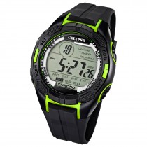Calypso Herrenuhr Kautschuk schwarz grün Calypso Digital Armbanduhr UK5627/4