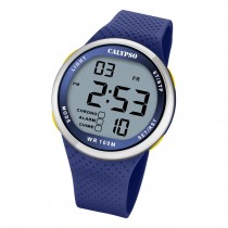 Calypso Herren Jugend Armbanduhr Sport K5785/3 Digital Kunststoff blau UK5785/3