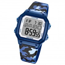 Calypso Herrenuhr Kunststoff mehrfarbig blau Calypso Digital Armbanduhr UK5812/3