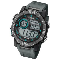 Calypso Herrenuhr Kunststoff grau Calypso Digital Armbanduhr UK5818/1