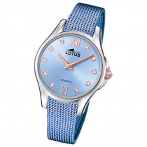 Lotus Damenuhr Edelstahl blau Lotus Classic Armbanduhr UL18799/2