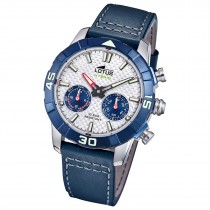 Lotus Herrenuhr Leder blau Lotus Classic Armbanduhr UL18811/1