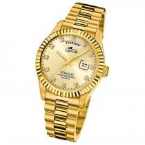 Lotus Herrenuhr Edelstahl gold Lotus Classic Armbanduhr UL18857/5
