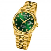 Lotus Herrenuhr Edelstahl gold Lotus Classic Armbanduhr UL18857/6
