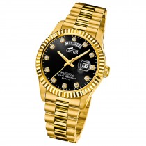 Lotus Herrenuhr Edelstahl gold Lotus Classic Armbanduhr UL18857/7