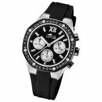 Lotus Damenuhr Silikon schwarz Lotus Classic Armbanduhr UL18875/4