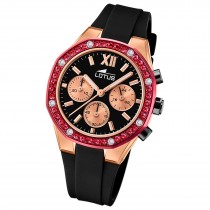 Lotus Damenuhr Silikon schwarz Lotus Classic Armbanduhr UL18877/1