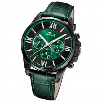 Lotus Herrenuhr Edelstahl grün Lotus Classic Armbanduhr UL18881/1