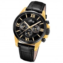 Lotus Herrenuhr Edelstahl schwarz Lotus Classic Armbanduhr UL18882/1