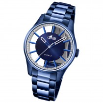 Lotus Herrenuhr Edelstahl blau Lotus Classic Armbanduhr UL18904/1
