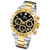 Lotus Herrenuhr Edelstahl silber gold Lotus Classic Armbanduhr UL18913/6