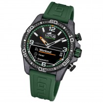 Lotus Herrenuhr Kunststoff Grün Lotus Multifunktion Armbanduhr UL20000/2