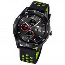 Lotus Herrenuhr Silikon schwarz grün grau Multifunktion Armbanduhr UL50013/1