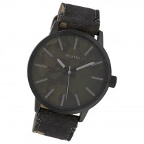 Oozoo Unisex Armbanduhr Timepieces Analog Textil schwarz braun UOC10004