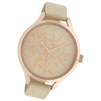 Oozoo Damen Armbanduhr Timepieces C10086 Analog Leder beige UOC10086