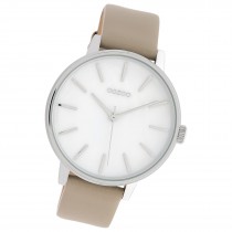 Oozoo Damen Armbanduhr Timepieces Analog Leder taupe UOC10118