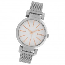 Oozoo Damen Armbanduhr Timepieces Analog Metall silber UOC10128