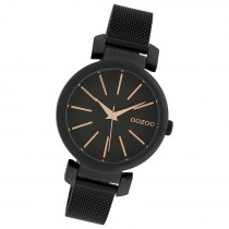 Oozoo Damen Armbanduhr Timepieces Analog Metall schwarz UOC10131