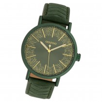 Oozoo Damen Armbanduhr Timepieces C10148 Quarzwerk Leder grün UOC10148