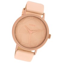 Oozoo Damen Armbanduhr Timepieces C10390 Quarzwerk Leder rosa UOC10390