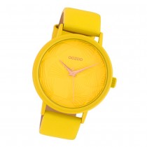 Oozoo Damen Armbanduhr Timepieces C10395 Quarzwerk Leder gelb UOC10395