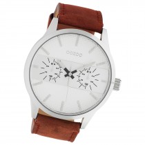 Oozoo Unisex Armbanduhr Timepieces Analog Leder braun UOC10535